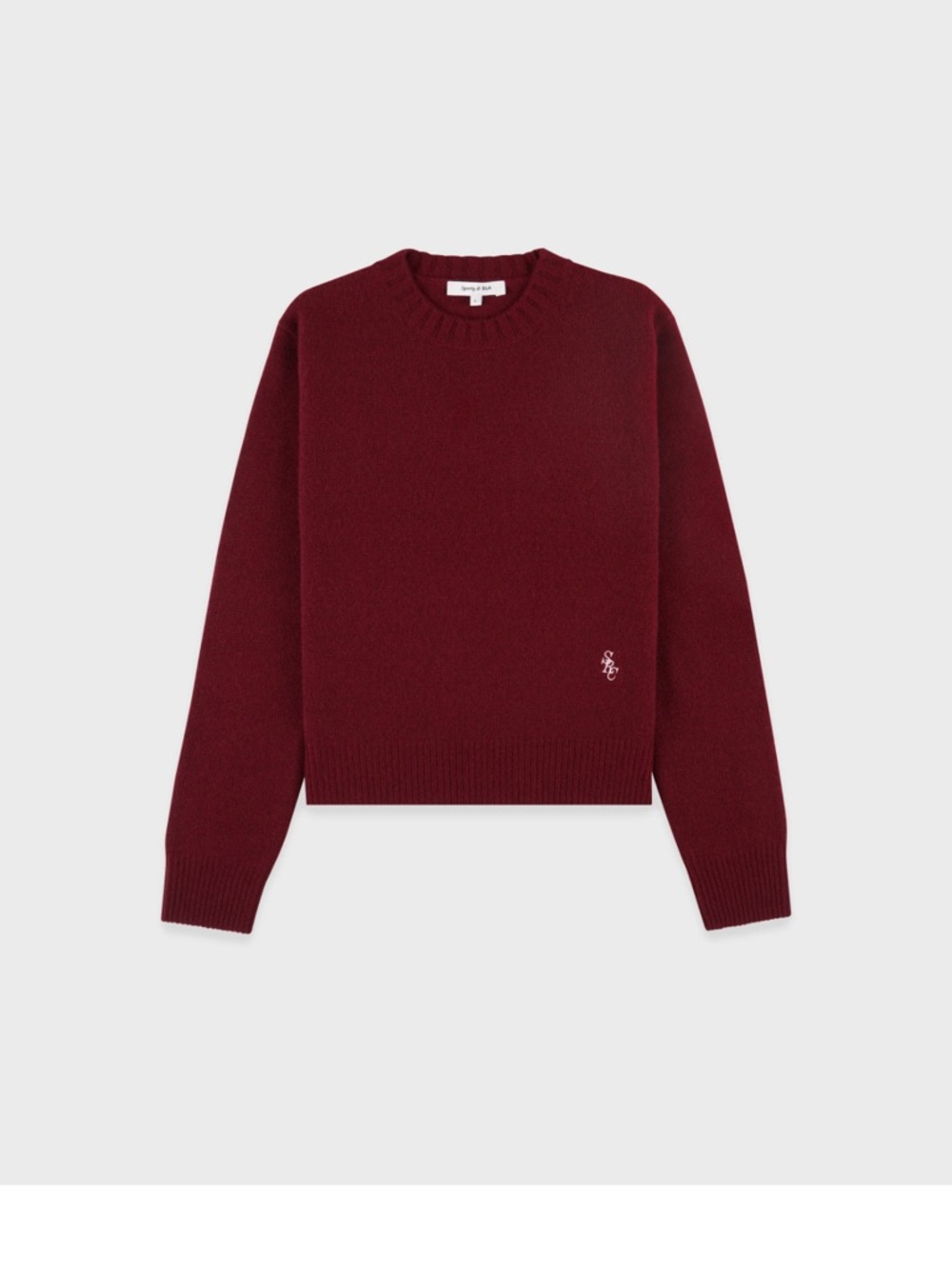 Sporty & Rich Women's Crewneck Sweater in Merlot